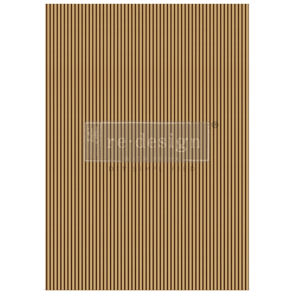 A1 Decoupage Fiber - Timberlines | 23.4” x 33.1” | Wood tones | Redesign with Prima