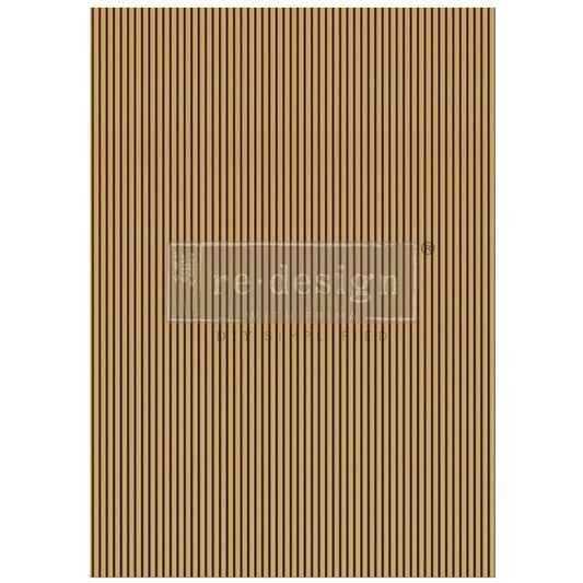 A1 Decoupage Fiber - Timberlines | 23.4” x 33.1” | Wood tones | Redesign with Prima