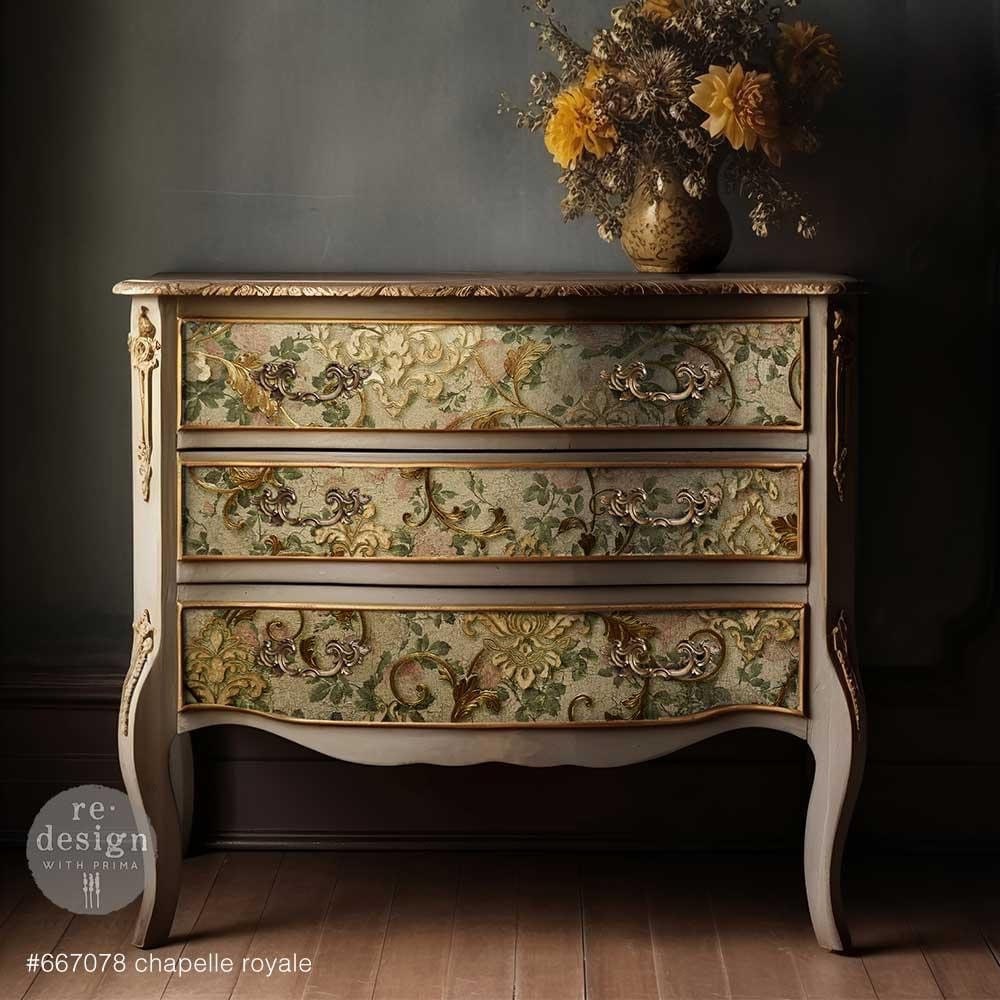 Decoupage Tissue Paper - Chapelle Royale | 1 sheet, 19.5” x 30” | Redesign with Prima