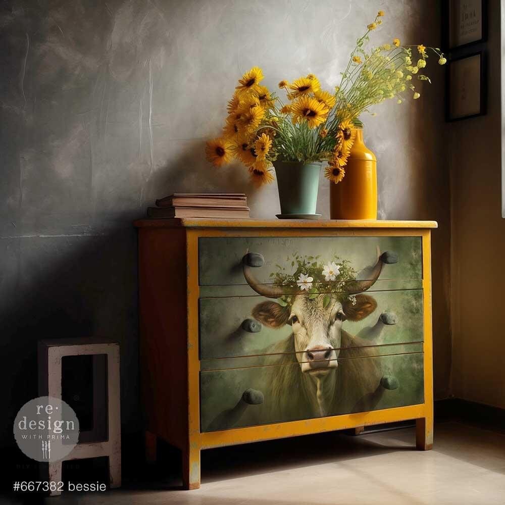 A1 Decoupage Fiber - Bessie | 1 sheet, 23.4” x 33.1” | Redesign with Prima