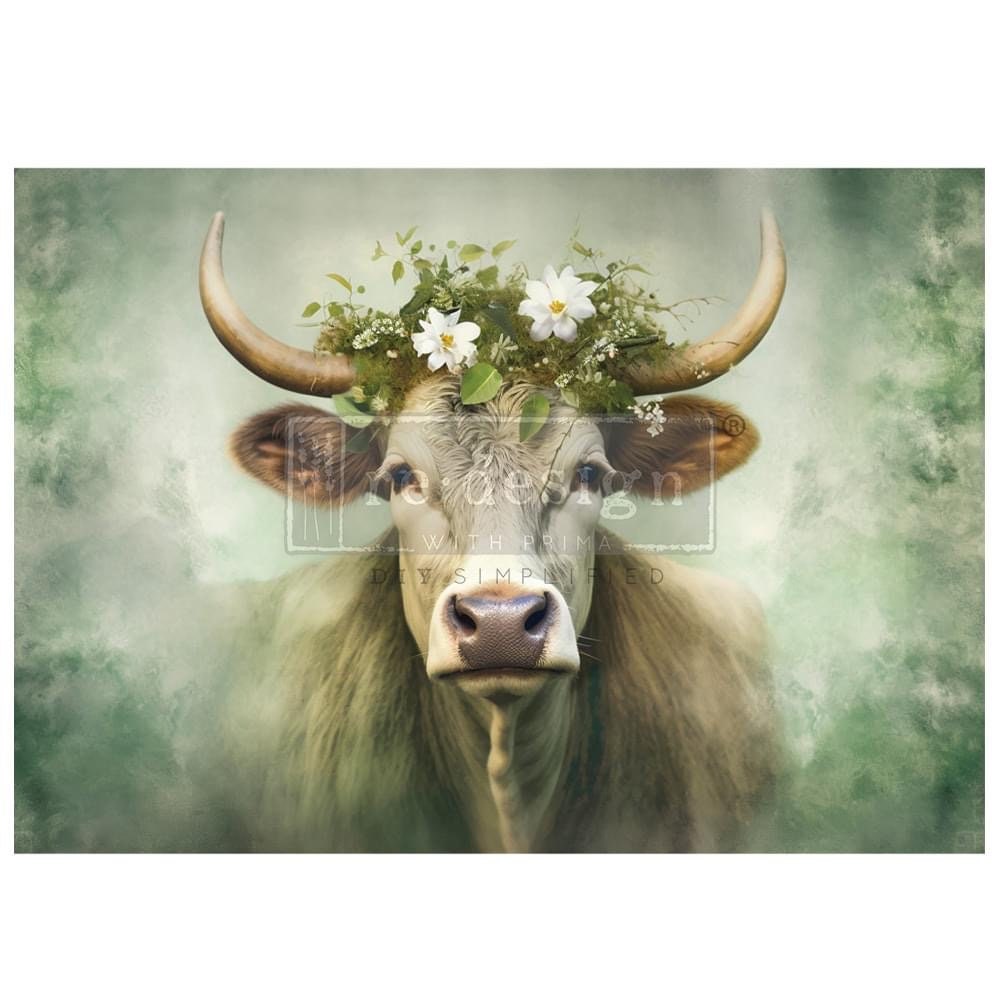 A1 Decoupage Fiber - Bessie | 1 sheet, 23.4” x 33.1” | Redesign with Prima