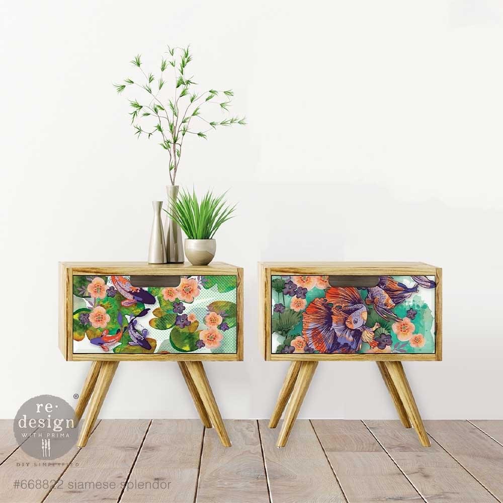 Maxi Decor Transfer® - Siamese Splendor | 2 sheets, 12”x12 | Redesign with Prima
