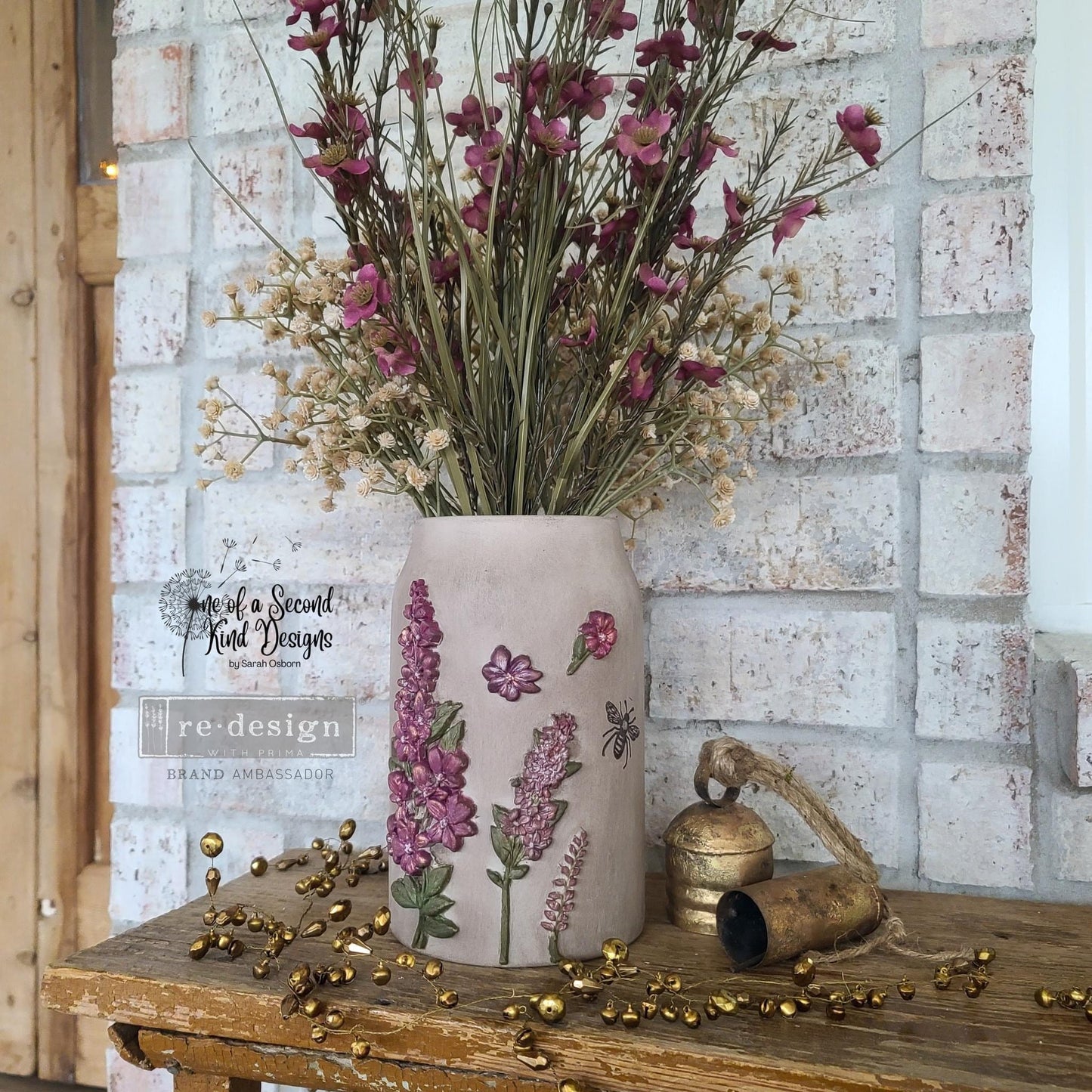 Décor Mould® - Country Blossom | 1 pc, 5”x8” | Redesign with Prima
