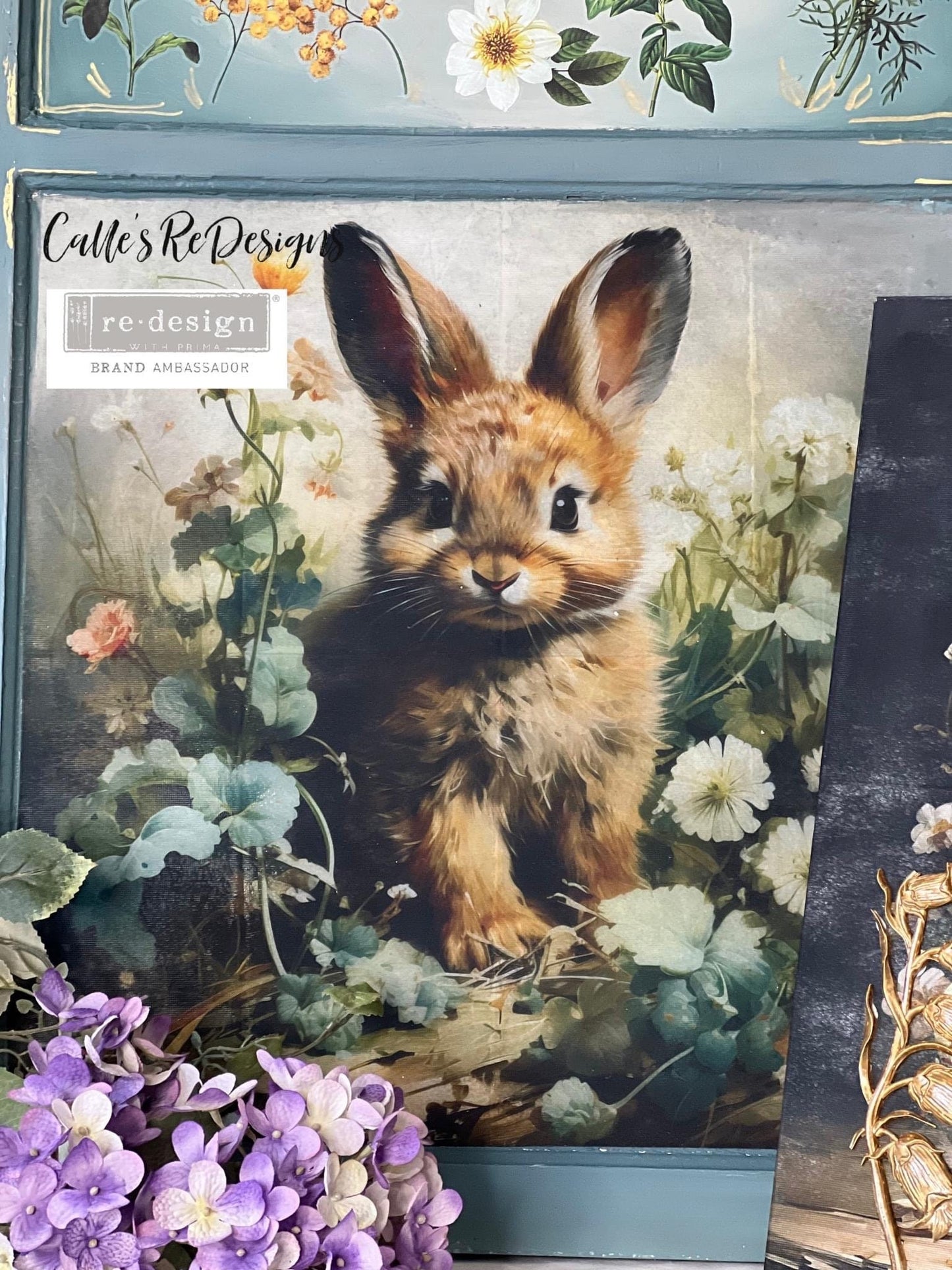 Decoupage Tissue Paper Pack - Dreamy Bunnies | 3 sheets, 19.5”x30” | Redesign with Prima