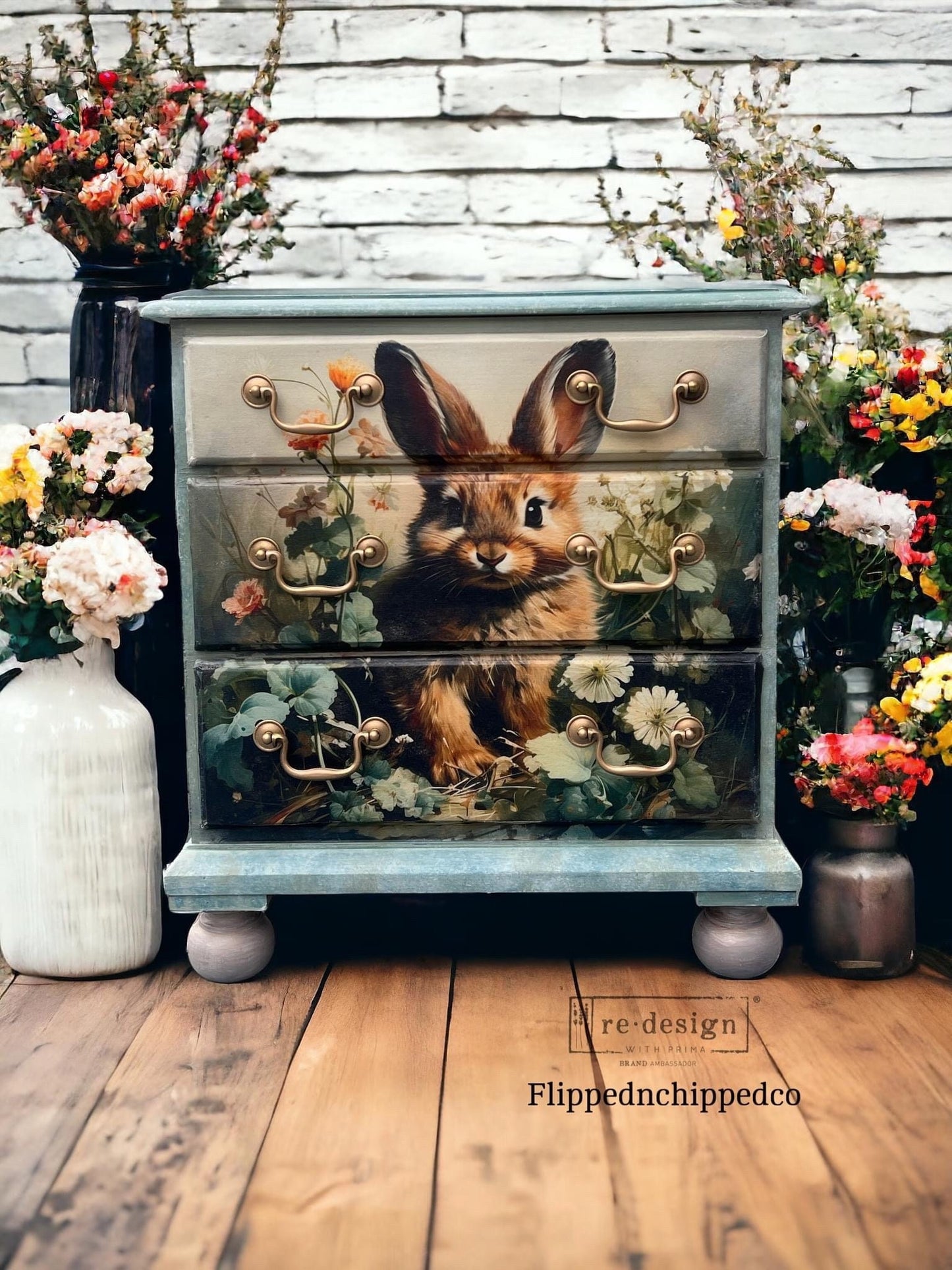Decoupage Tissue Paper Pack - Dreamy Bunnies | 3 sheets, 19.5”x30” | Redesign with Prima