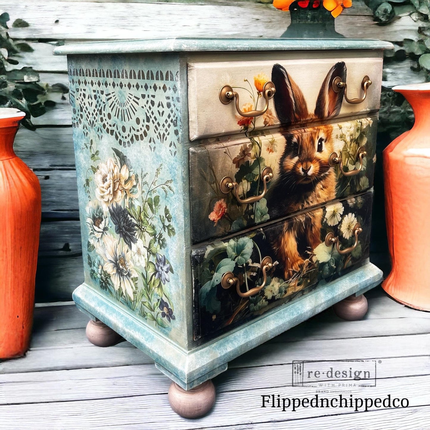 Decoupage Tissue Paper Pack - Dreamy Bunnies | 3 sheets, 19.5”x30” | Redesign with Prima