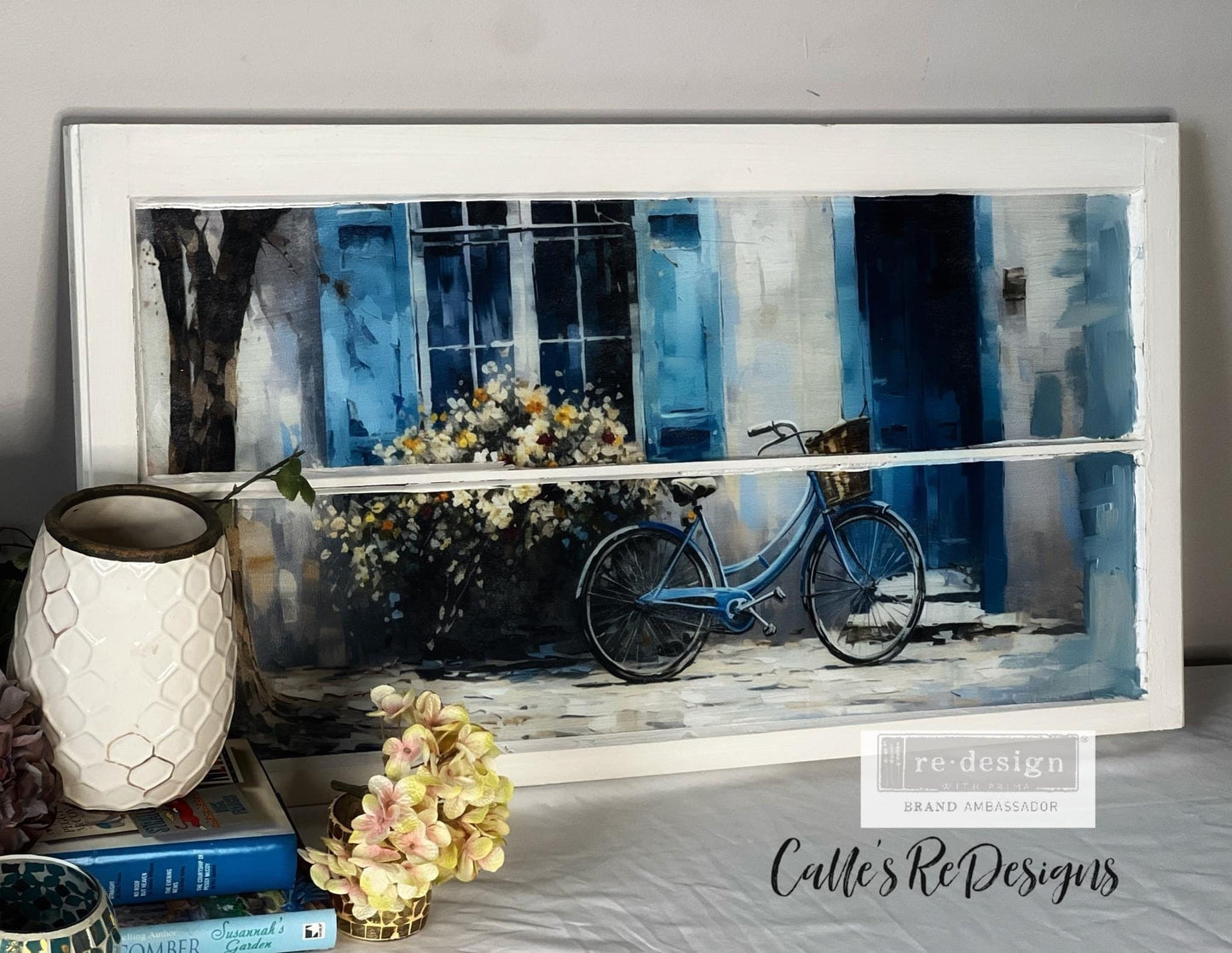 Decoupage Tissue Paper Pack - Bike Break | 3 sheets, 19.5”x 30” |Redesign with Prima