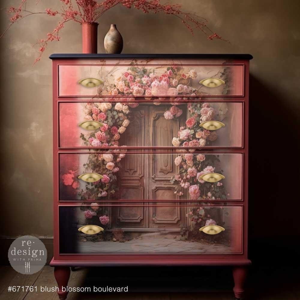 Decoupage Tissue Paper Pack - Blush Blossom Boulevard | 3 sheets, 19.3”x30” | Redesign with Prima