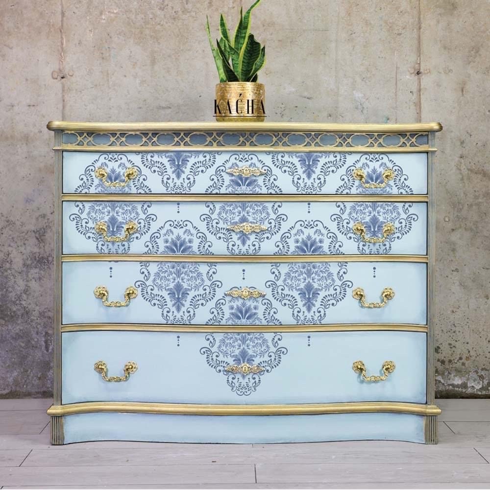 Large Decor Transfers® - Dana Damask | Kacha |  24”x35”, 2 sheets | Redesign with Prima