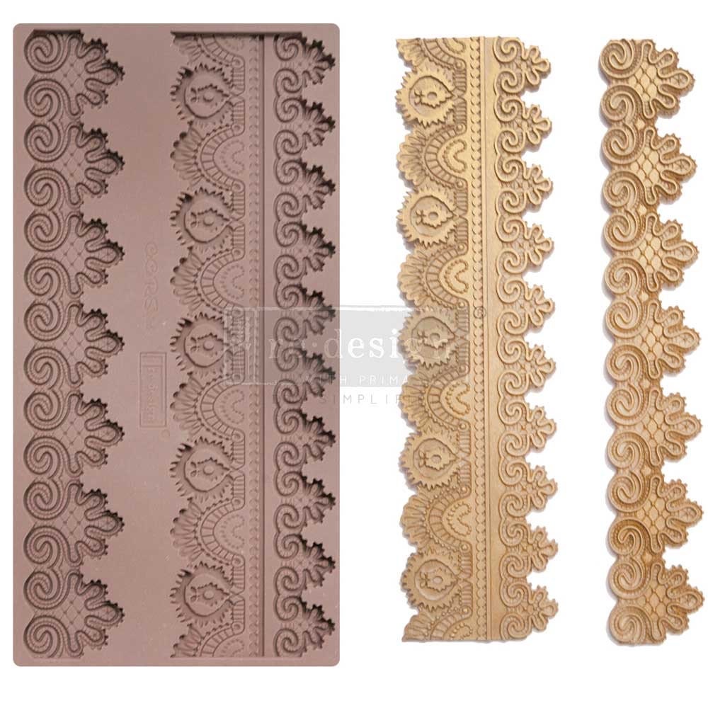 Decor Mould® - Border Lace II | 5"x10" | Redesign with Prima
