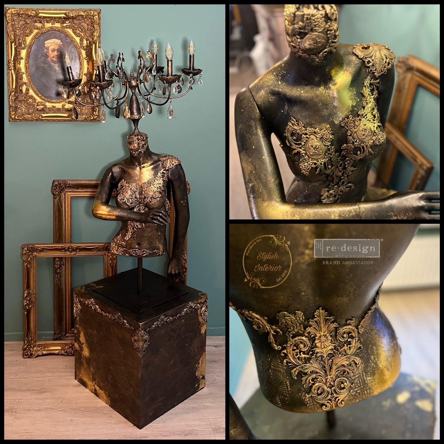Decor Mould® - Salon de la Belle Epoque | 1 pc, 6”x6” | Redesign with Prima