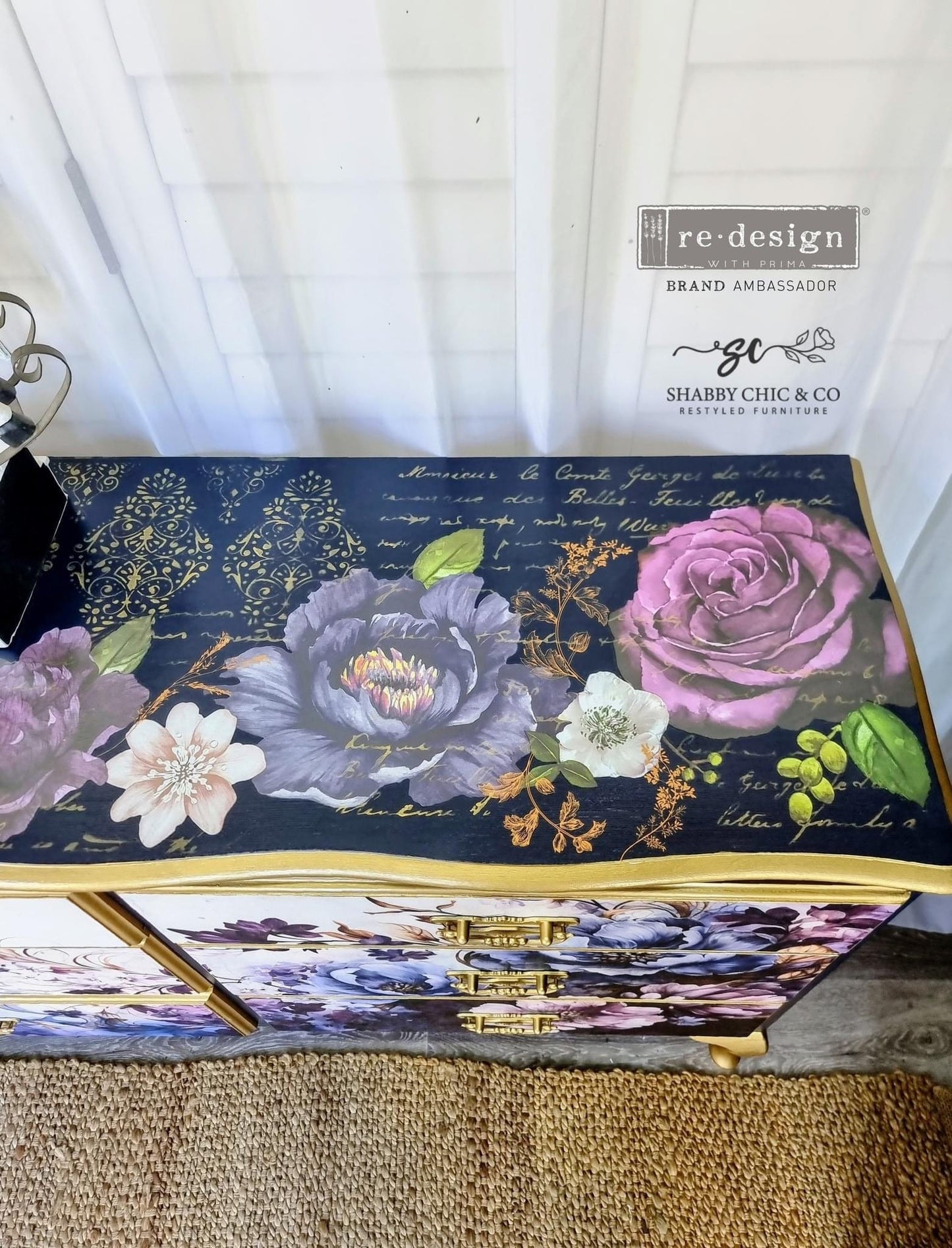 A1 Decoupage Fiber - Serene Shadows | 23.4” x 33.1” | Redesign with Prima
