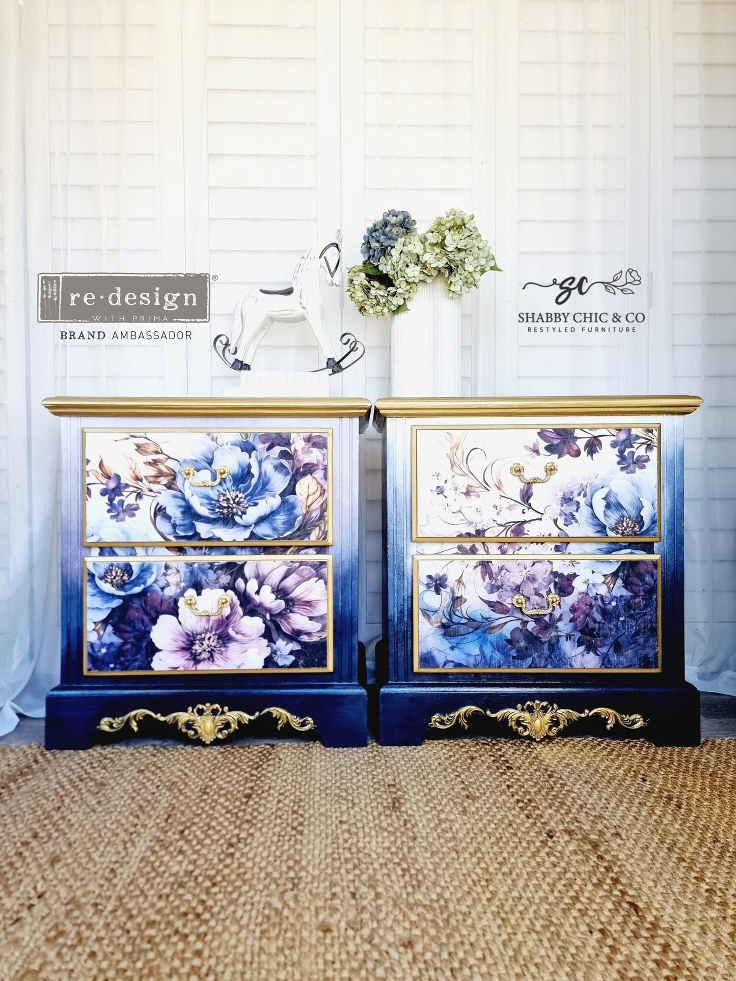 A1 Decoupage Fiber - Serene Shadows | 23.4” x 33.1” | Redesign with Prima