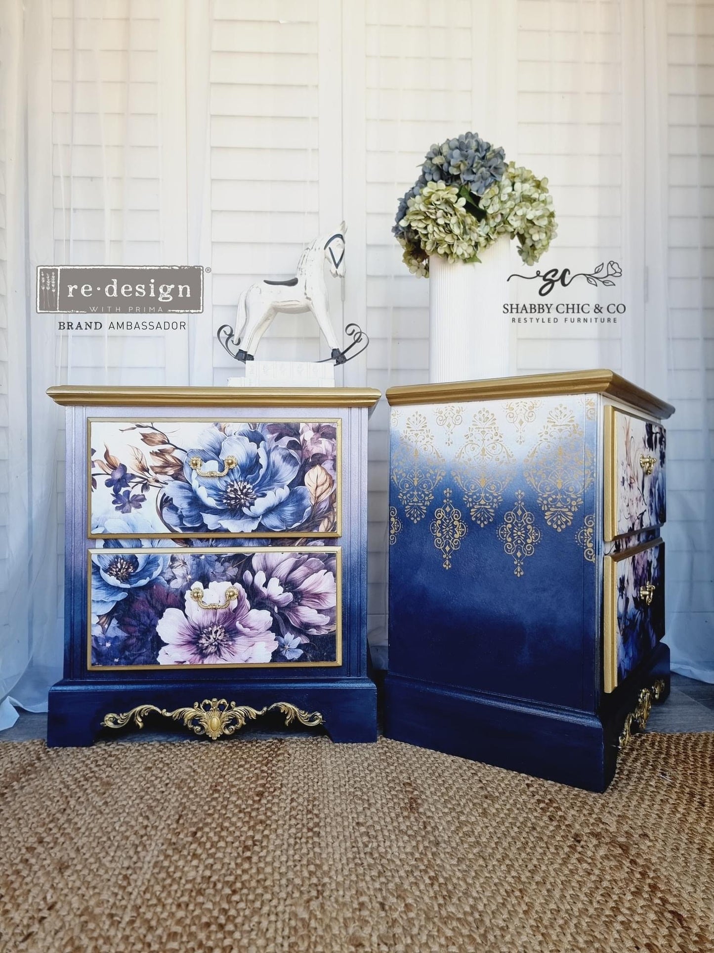 A1 Decoupage Fiber - Serene Shadows | 23.4” x 33.1” | Redesign with Prima