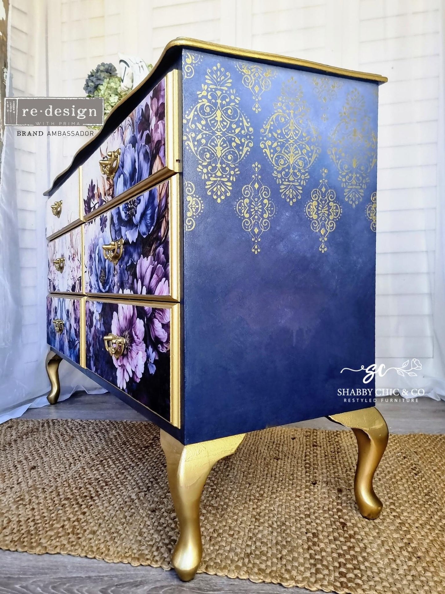 A1 Decoupage Fiber - Serene Shadows | 23.4” x 33.1” | Redesign with Prima