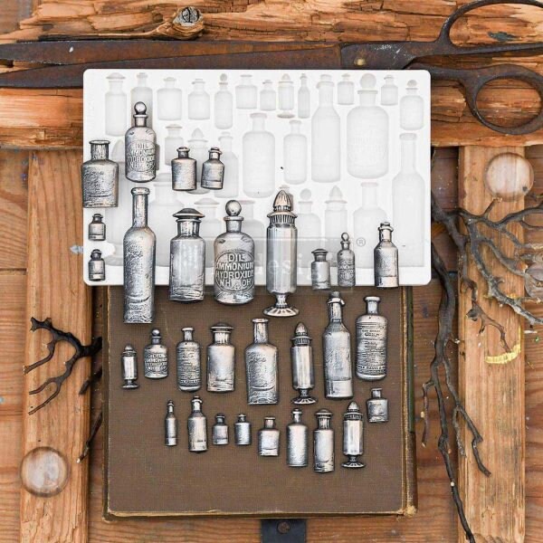 Decor Mould® - Apothecary Bottles | Finnabair | 5”x8” | Redesign with Prima