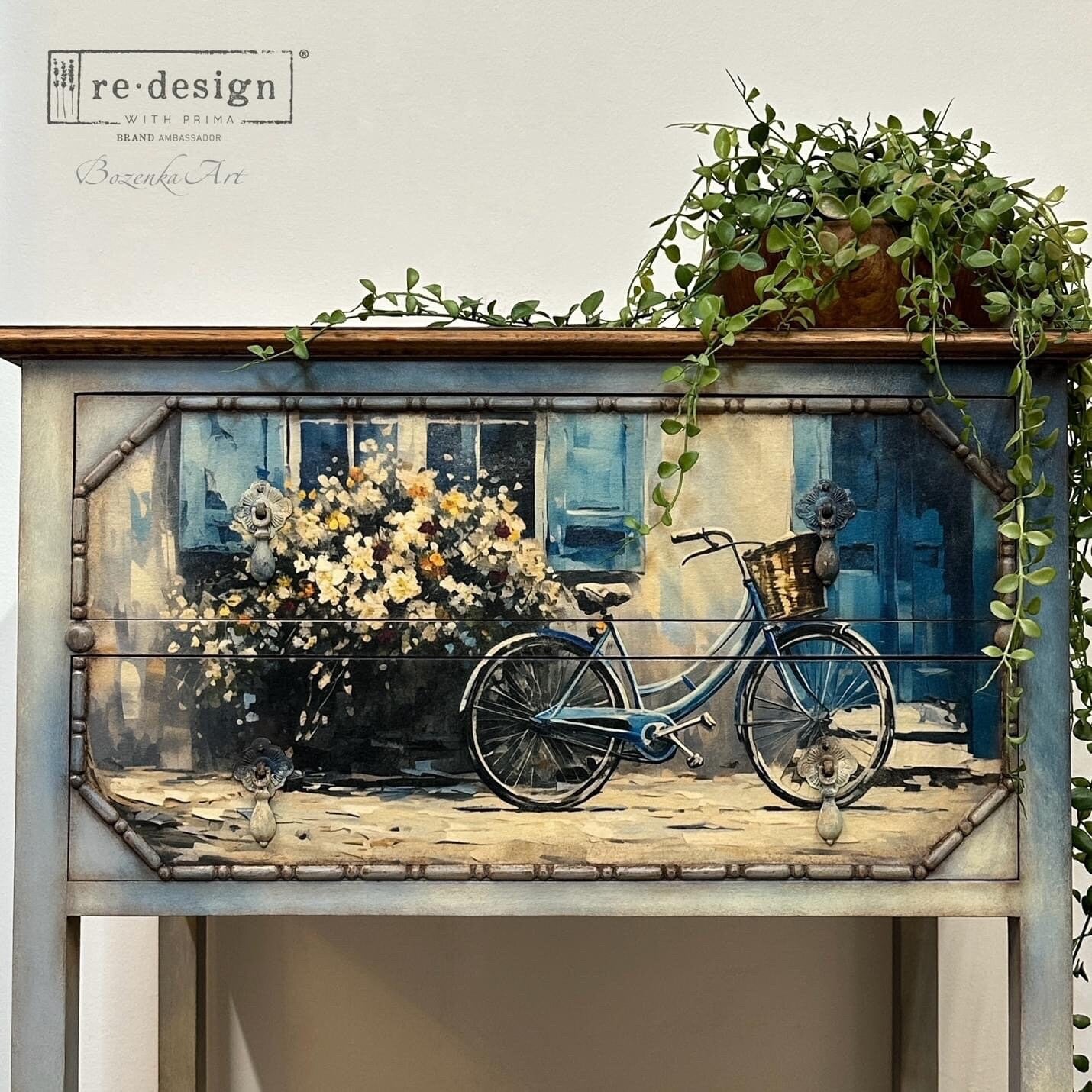 Decoupage Tissue Paper Pack - Bike Break | 3 sheets, 19.5”x 30” |Redesign with Prima