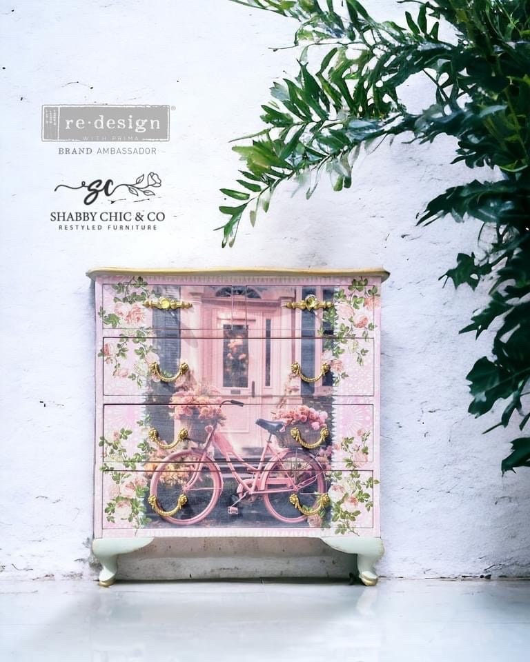 Decoupage Tissue Paper Pack - Parisian Bloom Haven | 3 sheets, 19.5”x 30” each | Redesign with Prima