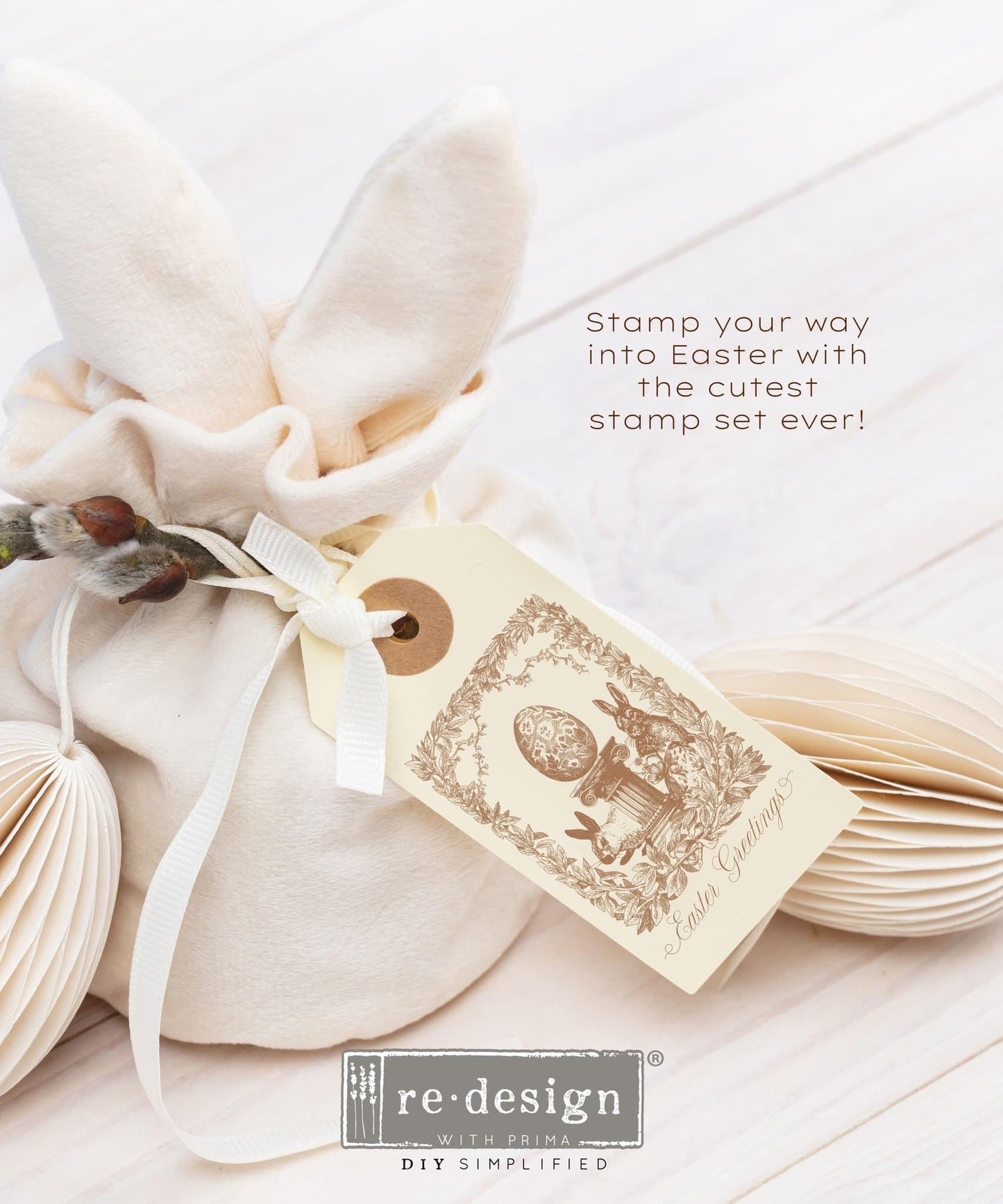Decor Stamp - Easter | 1 pc, 9”x12” | Redesign with Prima