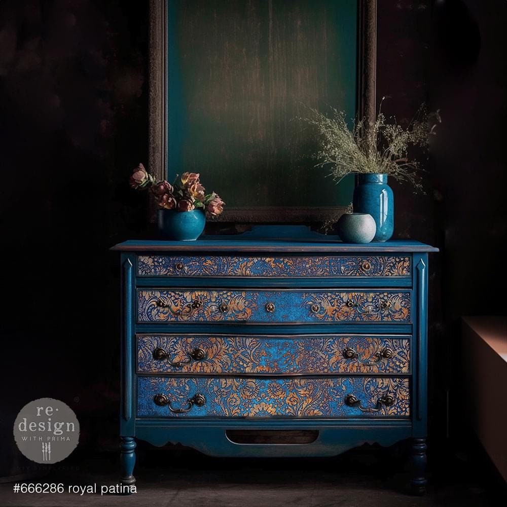 A1 Decoupage Fiber - Aged Patina | 1 sheet, 23.4”x33.1” | Redesign with Prima