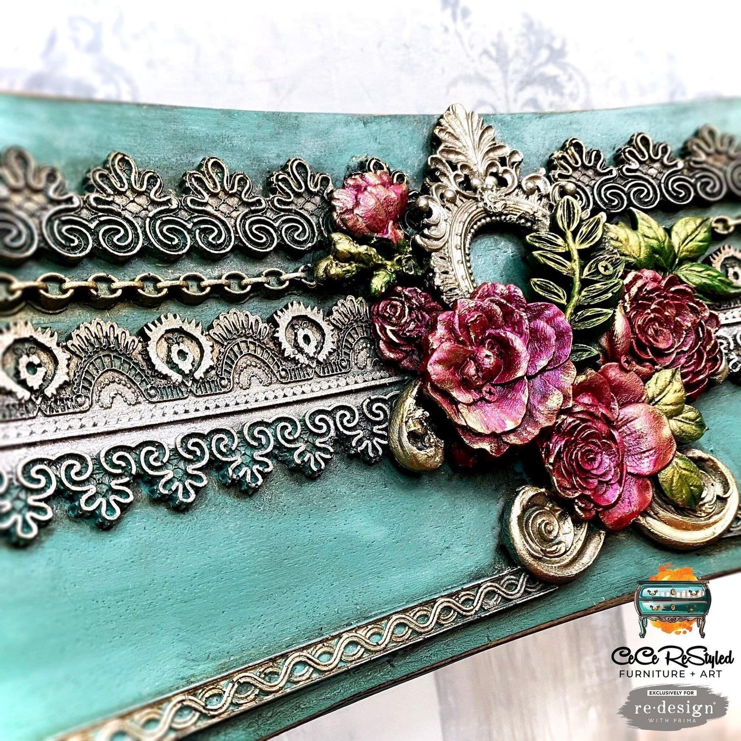 Decor Mould® - Border Lace II | 5"x10" | Redesign with Prima