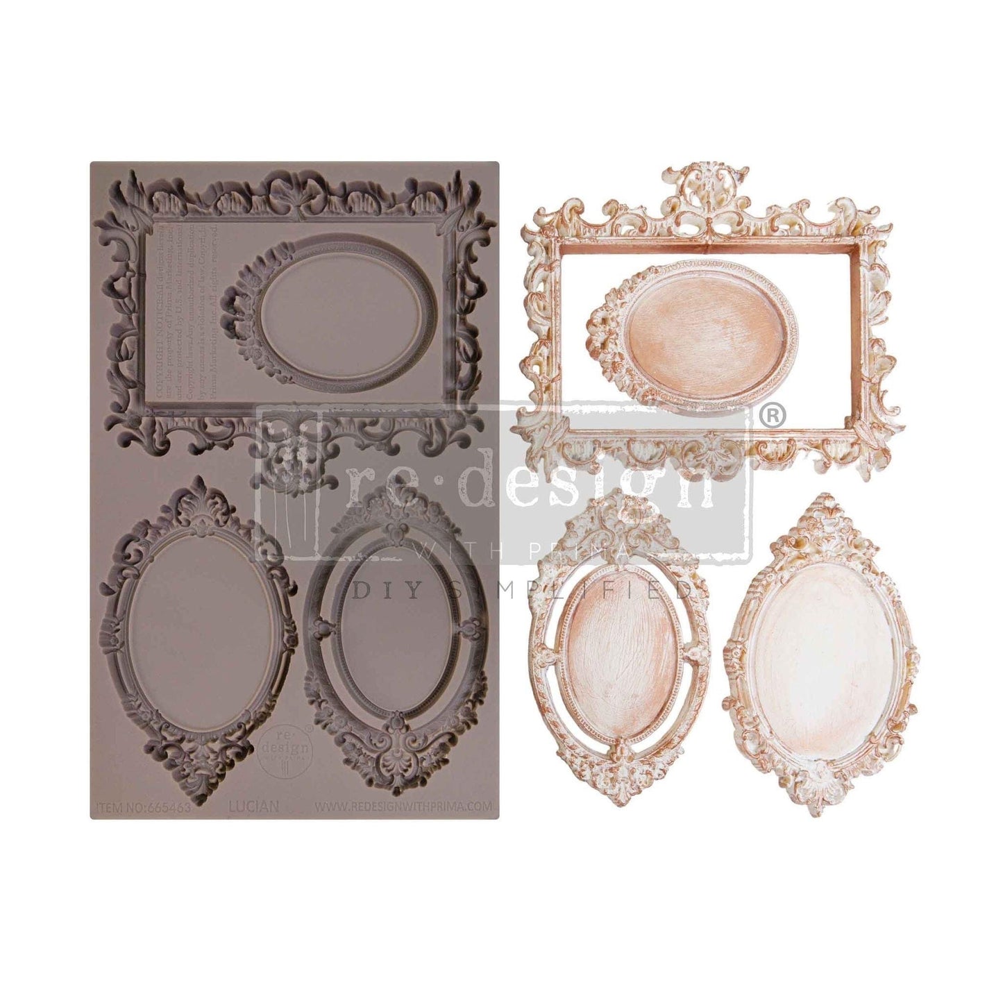 Lucian | Decor Mould | 1 pc, 5”x8”x8mm | Redesign with Prima