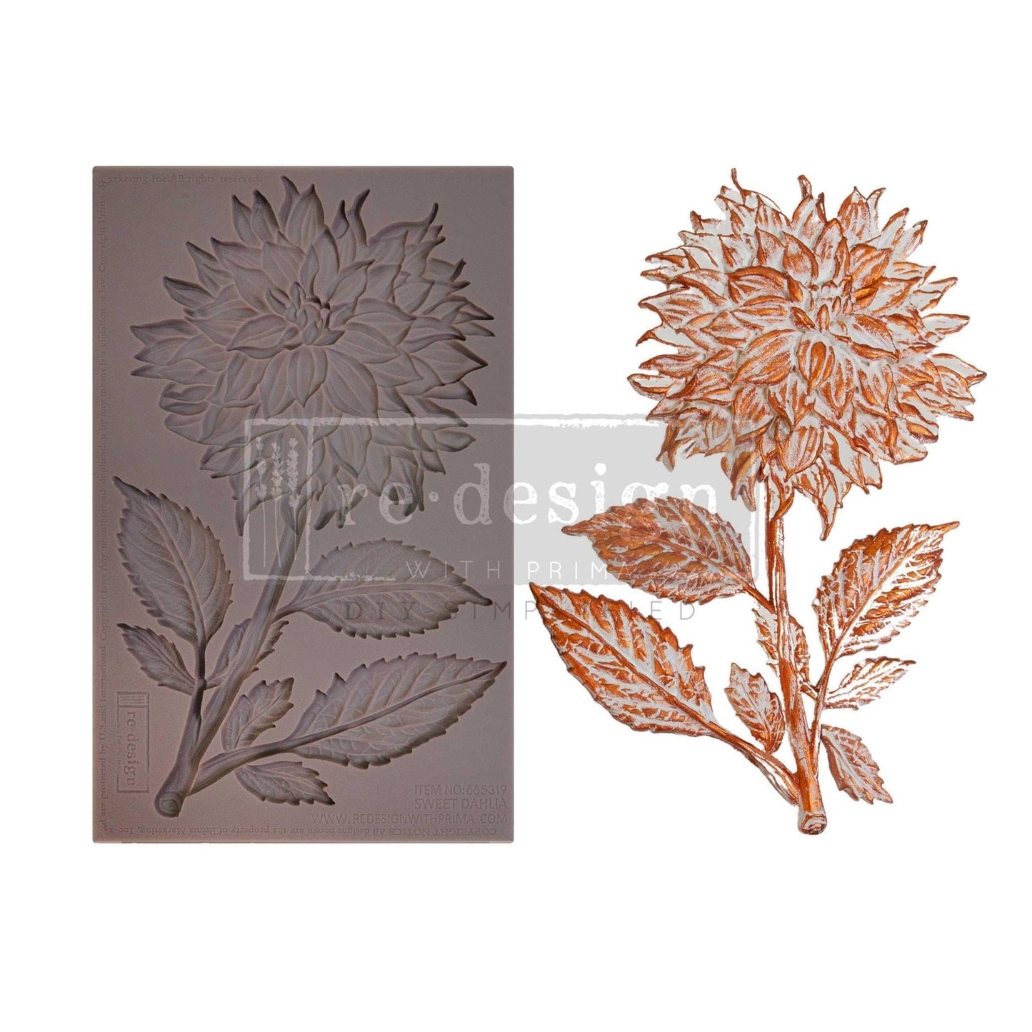 Decor Mould® - Sweet Dahlia | 5”x8” | Redesign with Prima
