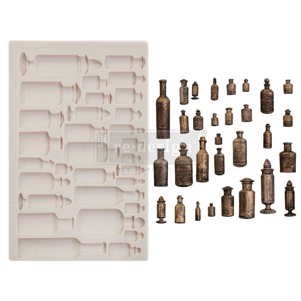 Decor Mould® - Apothecary Bottles | Finnabair | 5”x8” | Redesign with Prima