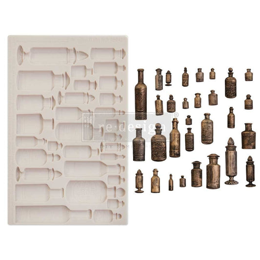Decor Mould® - Apothecary Bottles | Finnabair | 5”x8” | Redesign with Prima