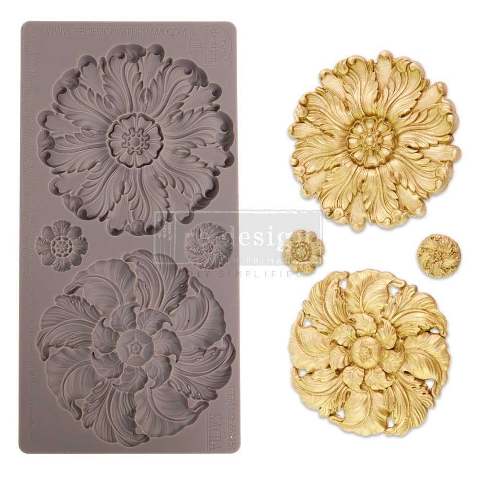 Decor Mould® - Engraved Medallions | 5”x10” x8mm | Kacha | Redesign with Prima
