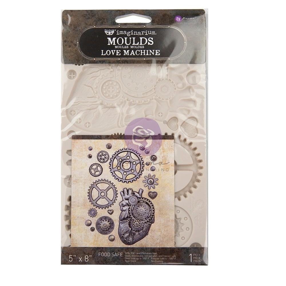 Decor Mould® - Love Machine | Finnabair | Steampunk Heart | 5”x8”x8mm | Redesign with Prima