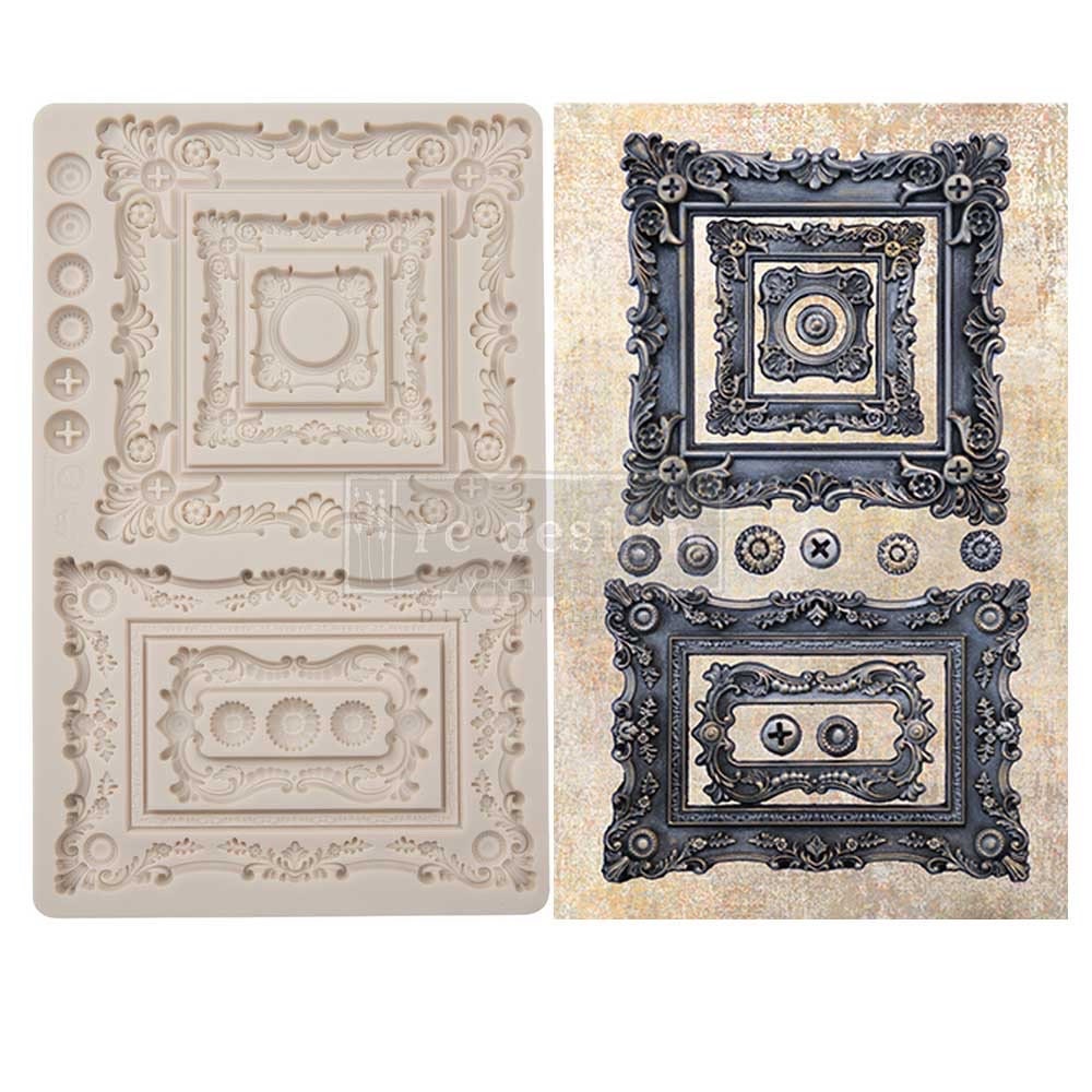 Decor Mould® - Baroque Frames | Finnabair | 5”x8”x8mm | Redesign with Prima