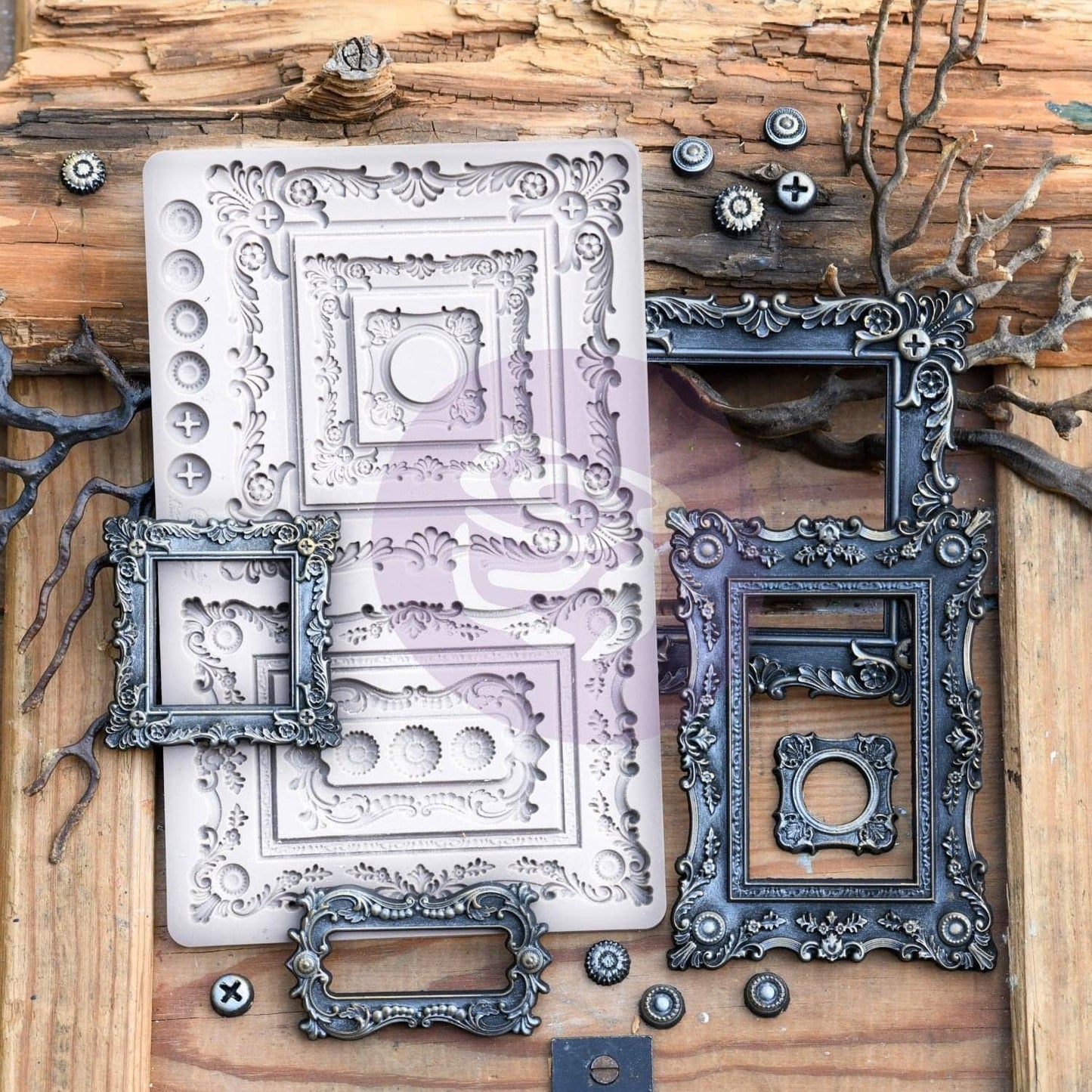 Decor Mould® - Baroque Frames | Finnabair | 5”x8”x8mm | Redesign with Prima