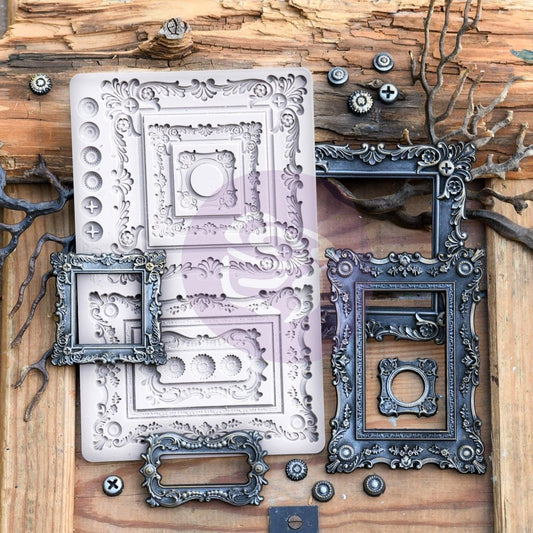 Decor Mould® - Baroque Frames | Finnabair | 5”x8”x8mm | Redesign with Prima