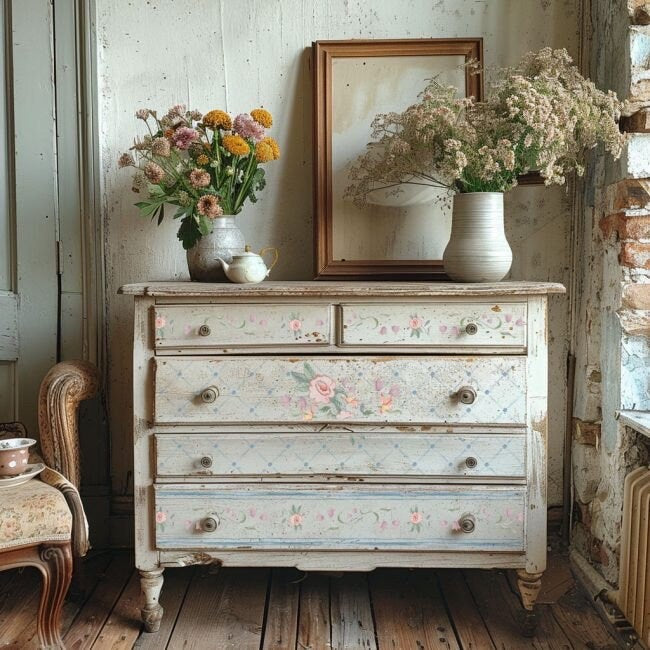 Large Décor Transfers® - Swedish Posey | 24”x30” | Annie Sloan | Redesign with Prima