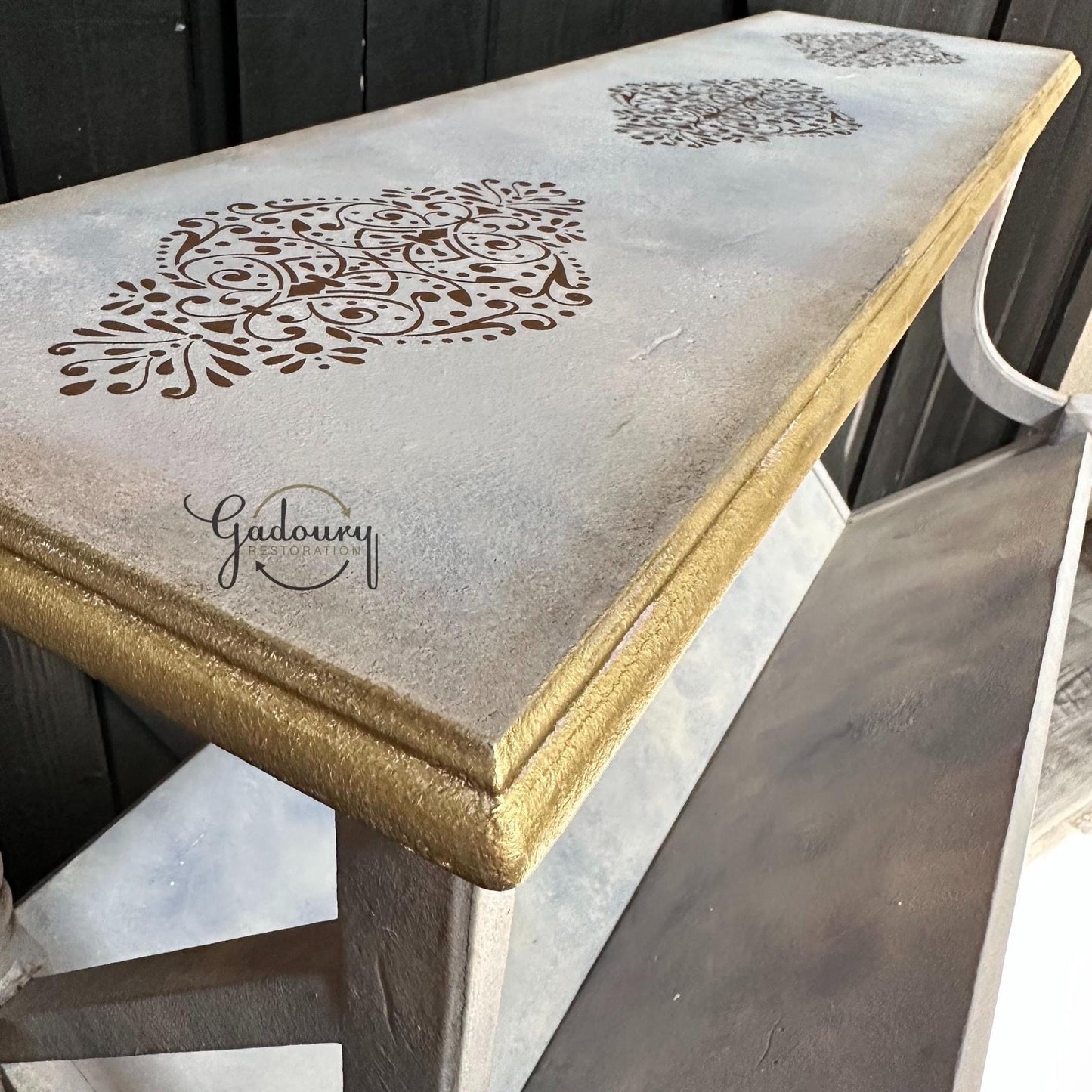 Large Decor Transfers® - Golden Damask | Kacha | 24”x35" | Redesign with Prima