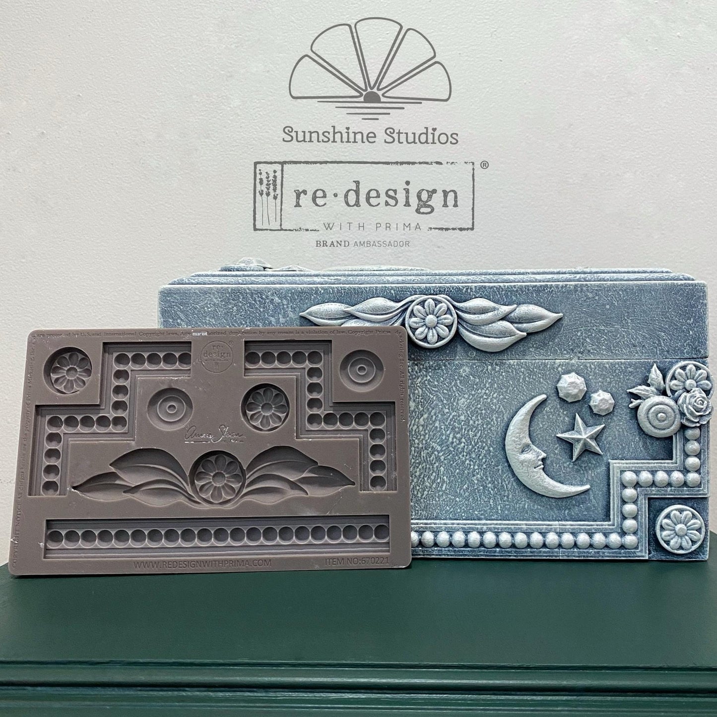 Decor Mould® - Swedish Posy | 5"x8" | Annie Sloan | Redesign with Prima