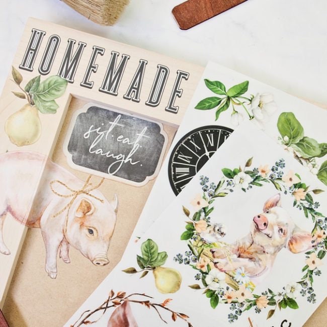 Mini Decor Transfers® - Farm Fresh | 6"x12"-3 sheets | Redesign with Prima