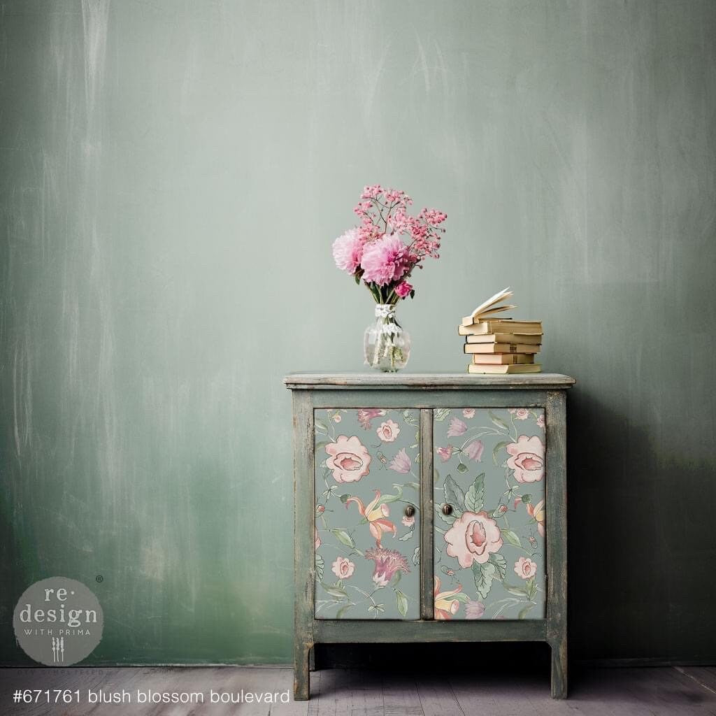A1 Decoupage Fiber - Swedish Posy | 23.4 x 33.1” | Annie Sloan Floral Design | Redesign with Prima