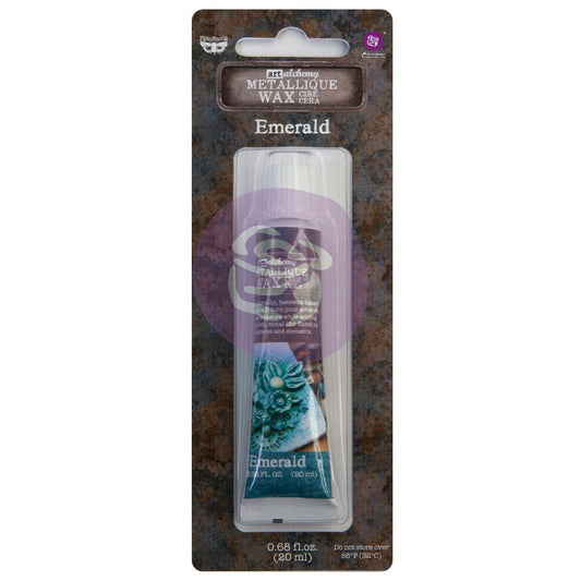 Metallic Wax - Emerald | 1 pc. .68oz (20ml) | Finnabair | Redesign with Prima