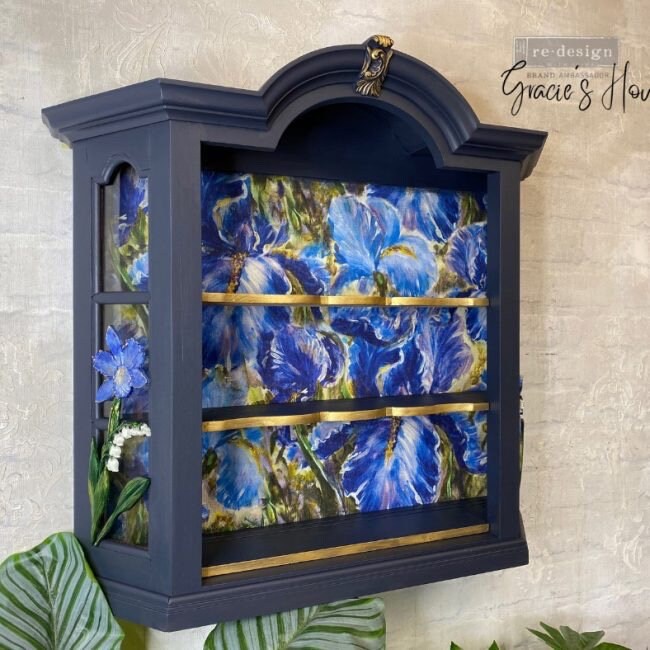 A1 Decoupage Fiber - Enchanting Iris | 1 sheet, 23.4” x 33.1” | Redesign with Prima