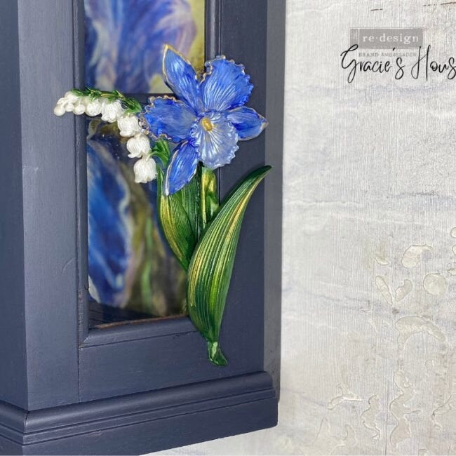 A1 Decoupage Fiber - Enchanting Iris | 1 sheet, 23.4” x 33.1” | Redesign with Prima