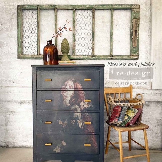 A1 Decoupage Fiber - Serene Thought | 1 pc, 23.4” x 33.1” | Redesign with Prima