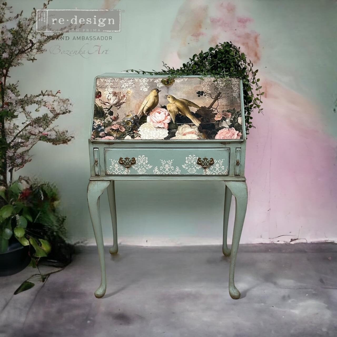 Decoupage Tissue Paper Pack - Romance in Bloom | 3 sheets, 19.5”x 30” each | Redesign with Prima