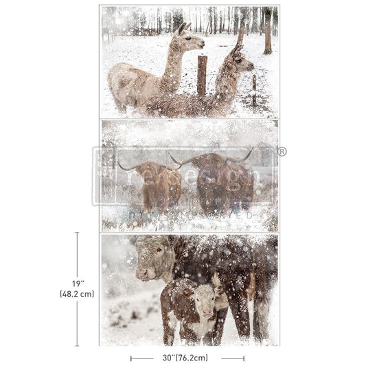 Decoupage Tissue Paper Pack - Rustic Retreat | 3 sheets, 19.5”x 30” each | Redesign with Prima