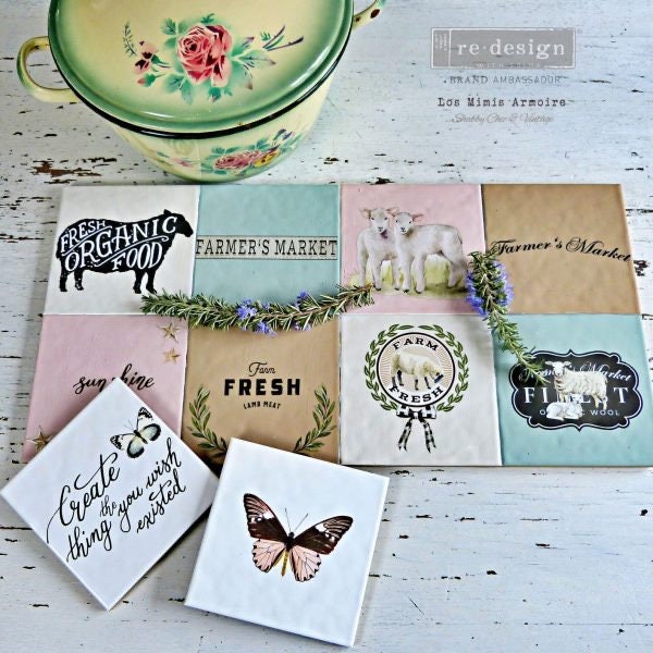 Mini Decor Transfers® - Sweet Lamb | 6"x12"-3 sheets | Redesign with Prima