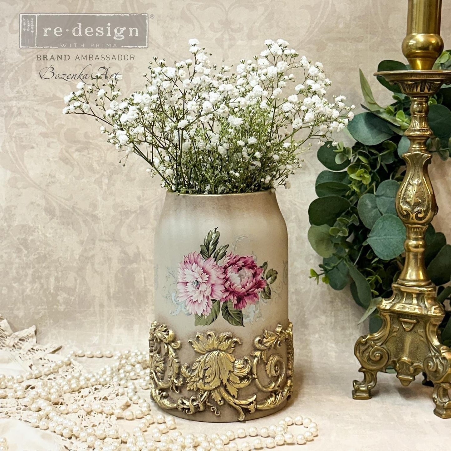 Gilding Marker - Gold Metallic | 1 pc, 4 grams with chisel tip | Redesign with Prima