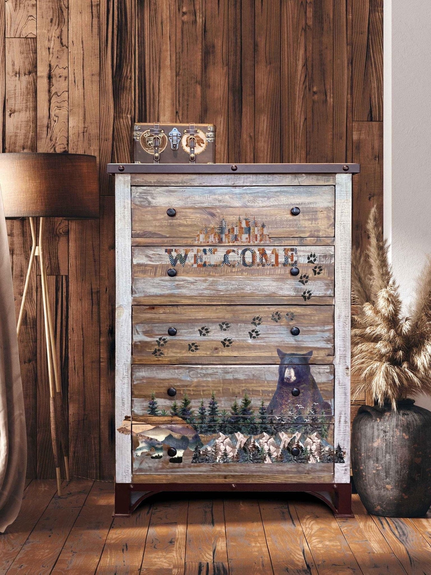 Large Decor Transfers® - Cabin Getaway | Reduced Price | 2 sheets, 24”x30” | Redesign with Prima