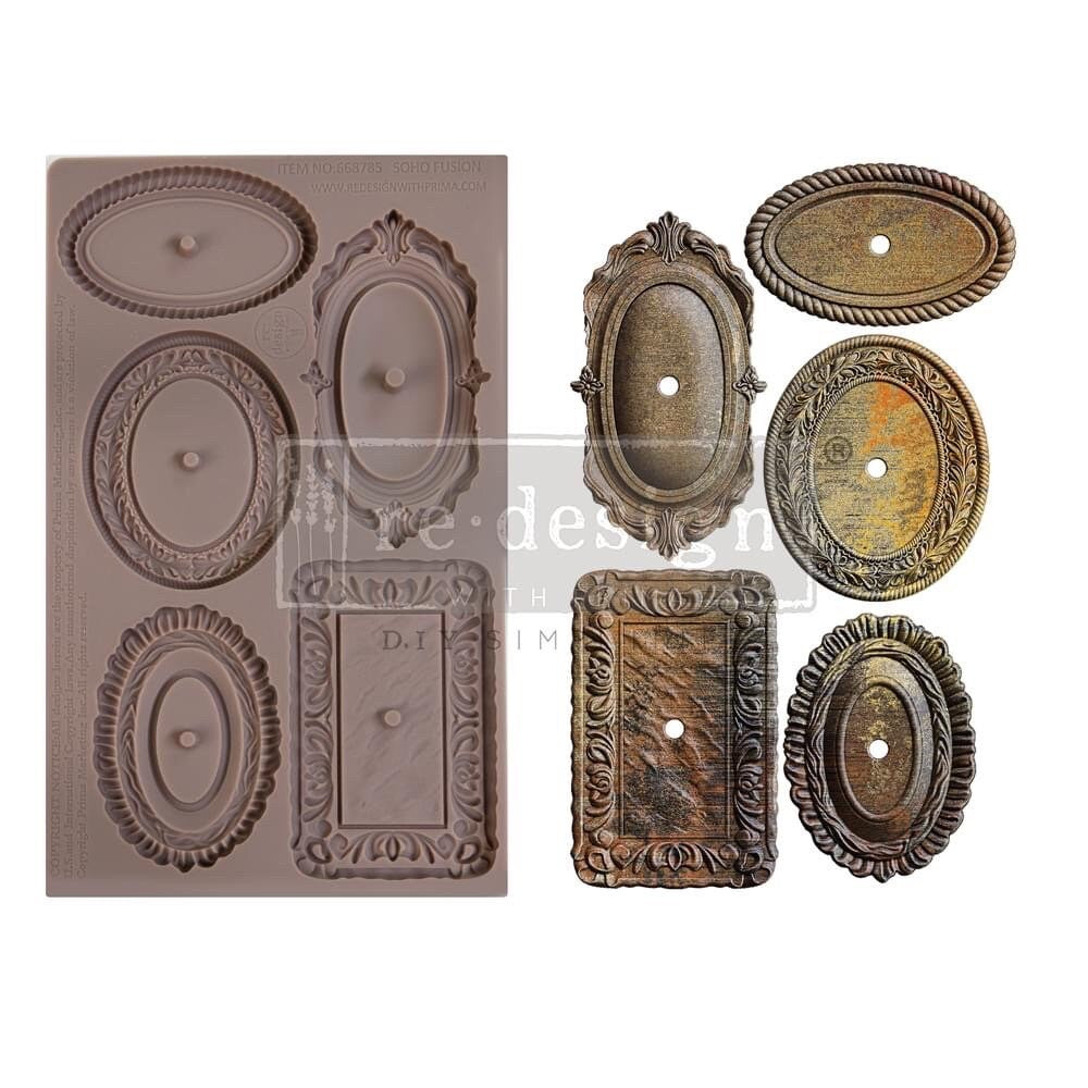Decor Mould® - SoHo Fusion | Backing Plates | 5”x8”x8mm | Redesign with Prima