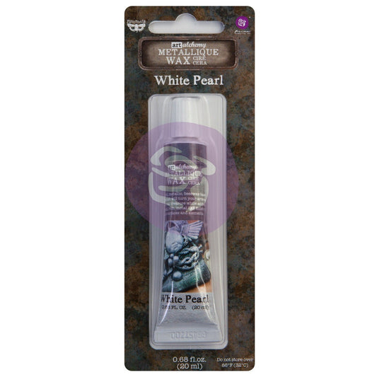 Metallic Wax - White Pearl | 20ml | Finnabair | Redesign with Prima
